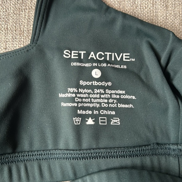 SET active SPORTBODY® SQUARE BACK BRA - IVY SIZE L - Picture 3 of 4
